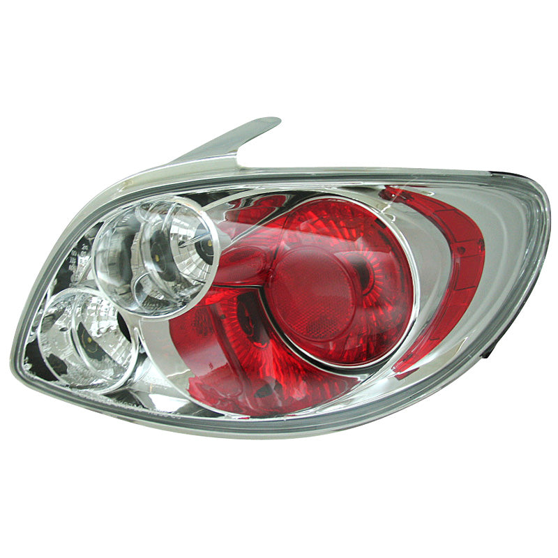Pilotos traseros, compatibles con Peugeot 206 excl. CC/SW - chrome