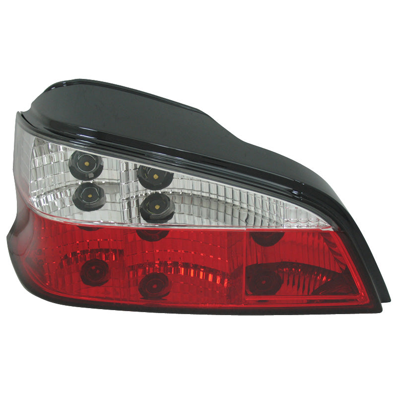Pilotos traseros, compatibles con Peugeot 106 1996- - Red/Clear