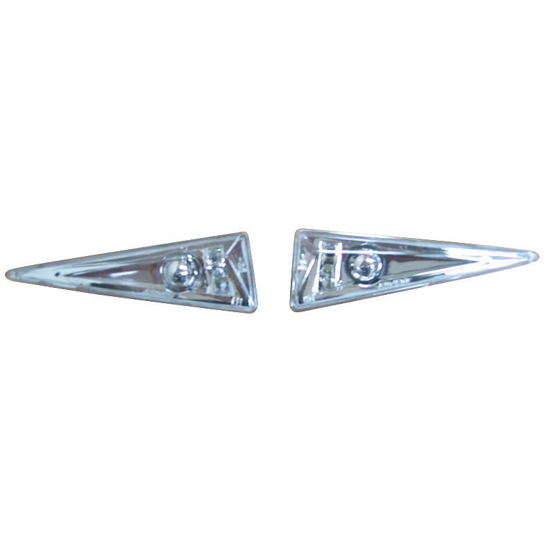 AutoStyle, indicadores laterales transparentes para Renault Megane II 2002-2008 - Sin E-Mark