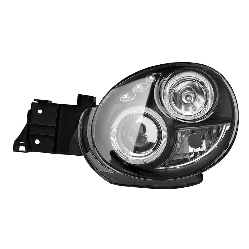 Přední světlomety, pasují na Subaru Impreza 2000-2003 - černé - vč. Halos