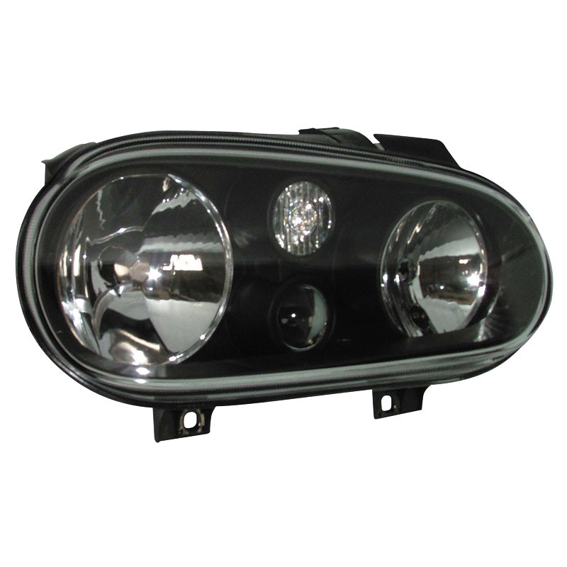 Reflektory, pasują do Volkswagen Golf IV 1998-2003 - czarne - z lampami przeciwmgielnymi