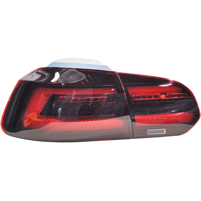 AutoStyle, Baglygtesæt, LED Golf 8-Look, Rød/Klar/Smoke, passer til Volkswagen Golf VI (2008-2012) excl. Variant