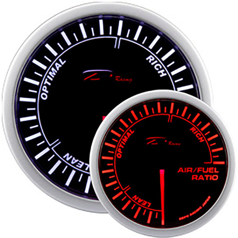 Depo Racing, WA-Serie Instrument - Luft/Brændstof Ratio - 52mm - Røget Linse - Dual Farve LED