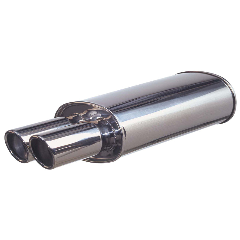 AutoStyle, scarico sportivo - 125x225mm - 2x76mm tondo
