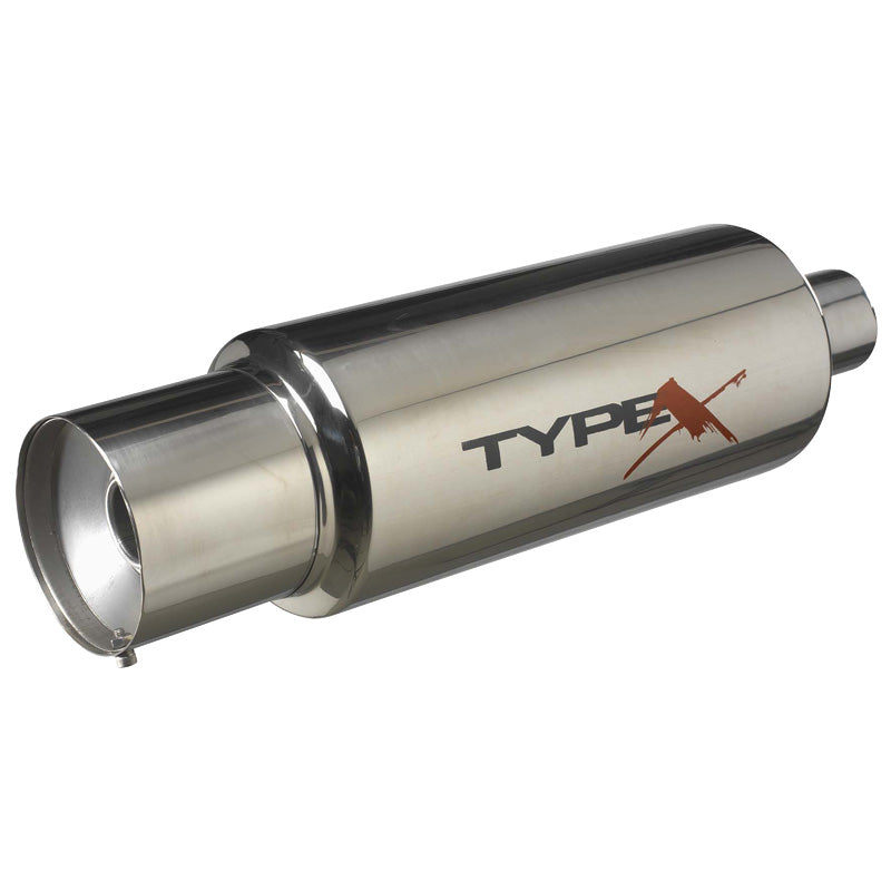 AutoStyle, scarico sportivo Type X Racing 'DualSound' - Ø150mm - terminale dritto
