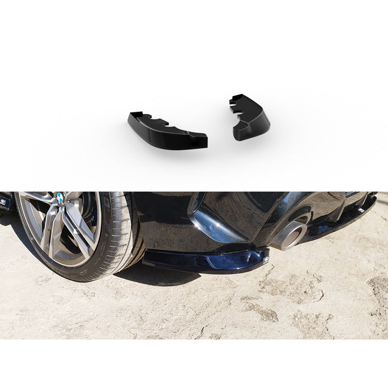 Motordrome, Rear bumper skirt corners, ABS Gloss Black, Fits BMW 1-Series (F40) M135i 2019-2024