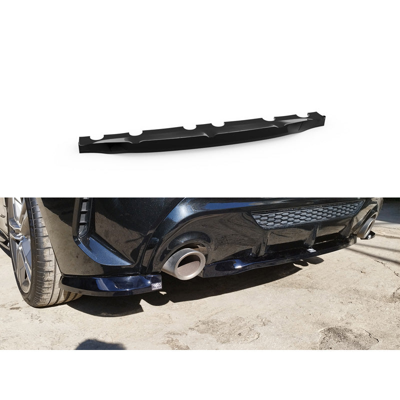 Motordrome, Rear bumper skirt (diffuser), Glossy black ABS, Fits BMW 1-Series (F40) M135i 2019-2024