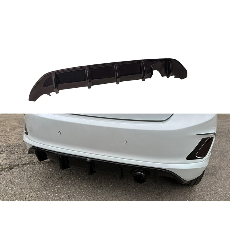 Motordrome, Grembiule paraurti posteriore (Diffusore), adatto per Ford Fiesta VIII ST-Line 2017- (ABS)