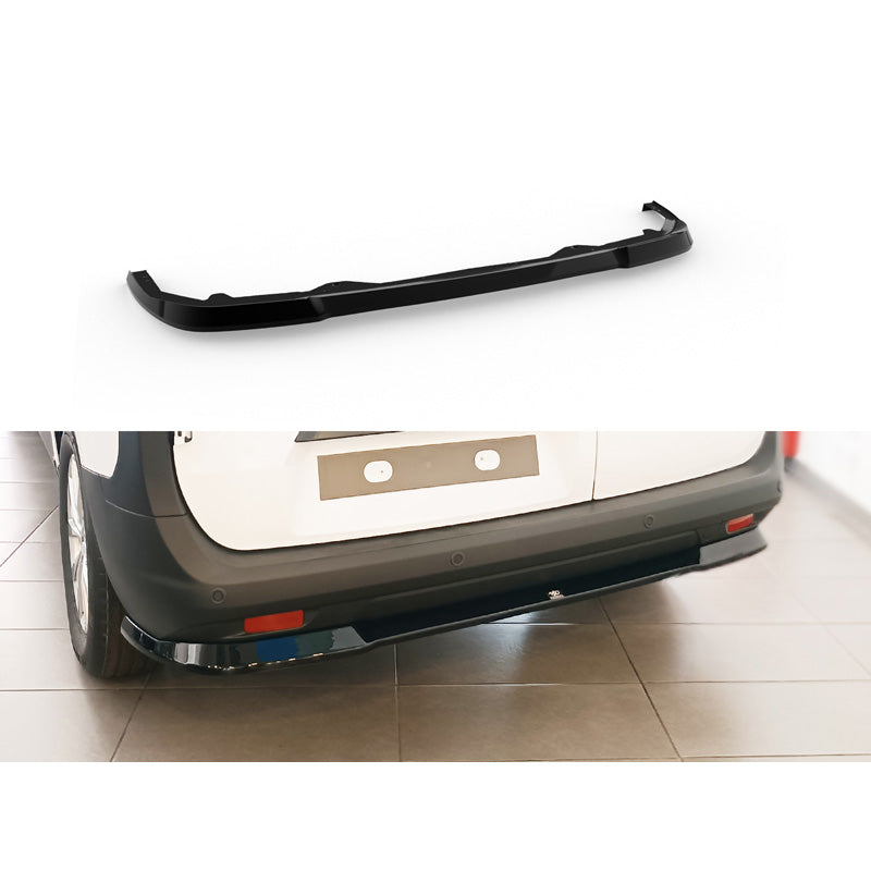 Motordrome, diffusore posteriore, ABS, nero lucido, adatto a Ford Transit Courier (B460) 2023-