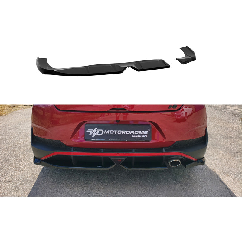 Motordrome, Underlæbe, bag, ABS, gloss sort, passer til Hyundai i30 III Fastback N/N-Line Facelift (2020-)