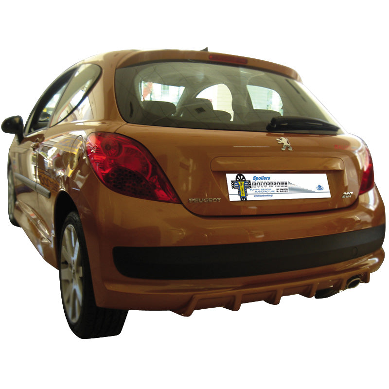 Motordrome, minigonna paraurti posteriore (diffusore), si adatta a Peugeot 207 3/5 porte 2006- (ABS)