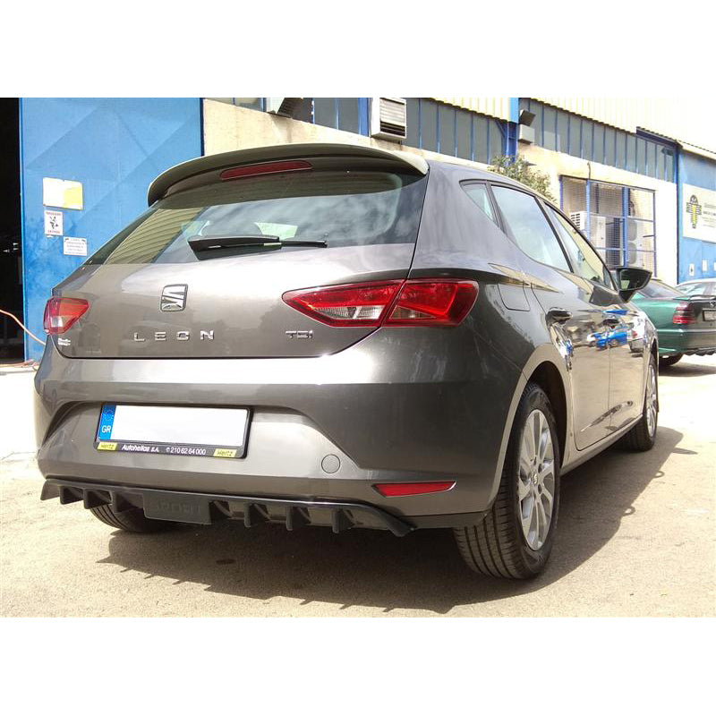 Motordrome, minigonna paraurti posteriore (diffusore), si adatta a Seat Leon 5F 5-doors 2013-2017 (ABS)