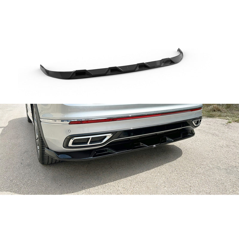 Motordrome, Labbro inferiore posteriore, adatto a Volkswagen Tiguan II (AD1) R / R-Line Facelift (2020-2024), ABS
