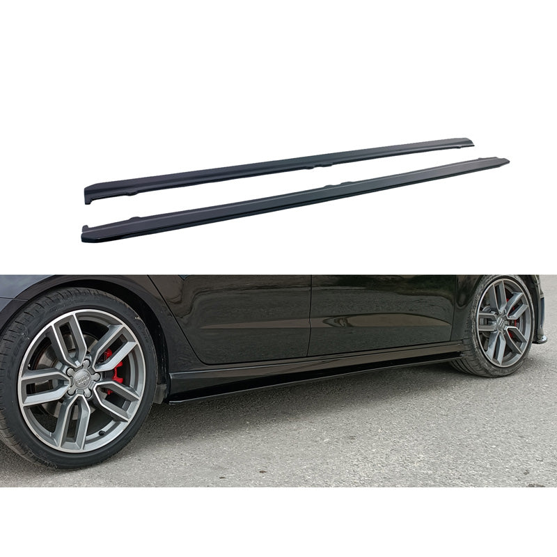Motordrome, boční prahy, pasuje na Audi A3 (8V) S-Line/S3 Sportback 2012-2020 (ABS lesklá černá)