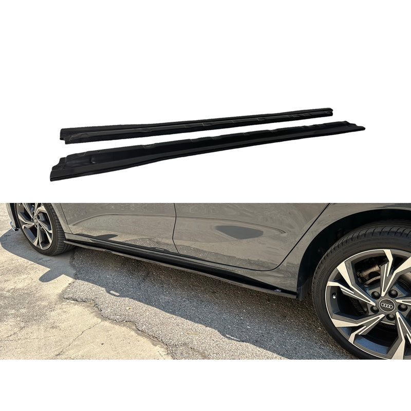 Motordrome, taloneras, aptas para Audi A3 (8Y) 2020- (ABS negro brillante)