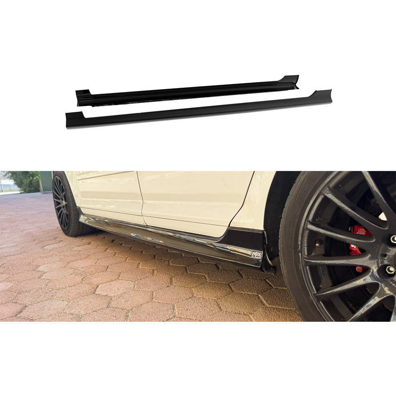 Motordrome, Sideskørter, Blank sort, passer til Audi A3 8P Sportback (2005-2012)