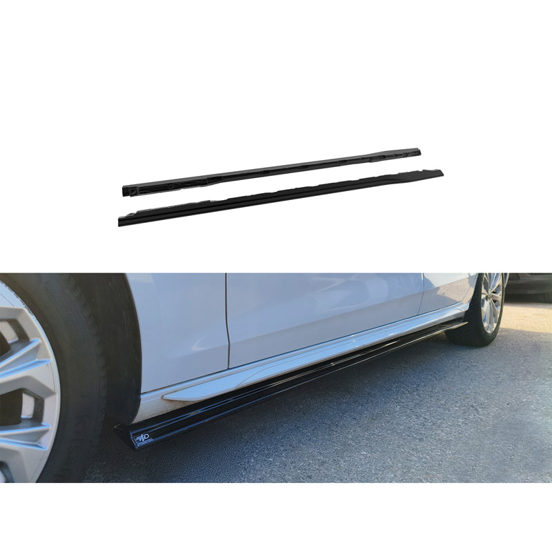 Motordrome, progi boczne, błyszcząca czerń, pasuje do Audi A4 (B9) Sedan/Avant Facelift (2019-) excl. S-Line/S4