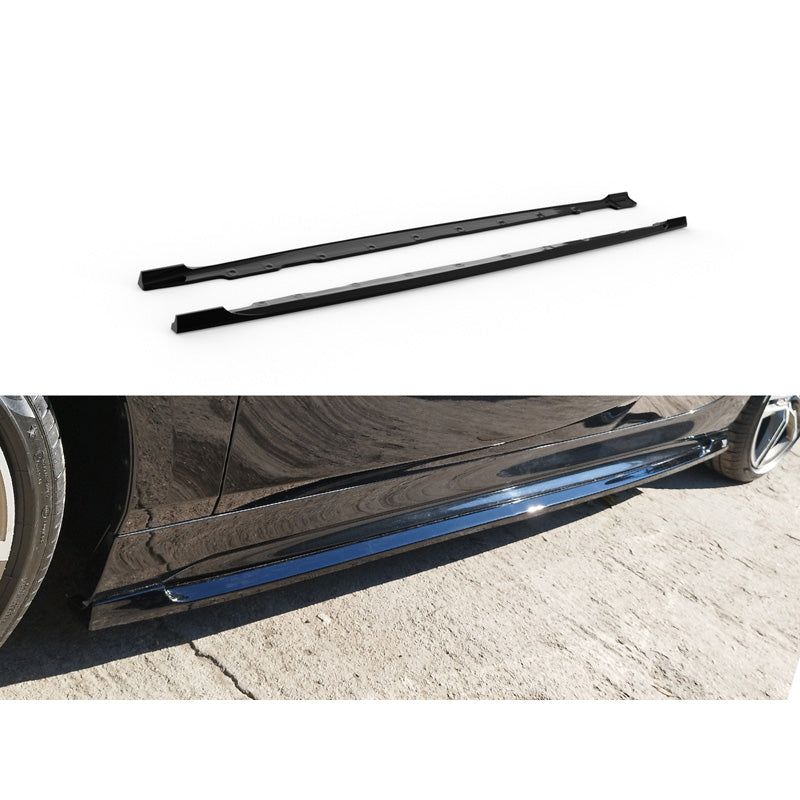 Motordrome, estribos laterales, ABS negro brillante, compatible con BMW 1-Series (F40) M-Sport/M135i 2019-2024