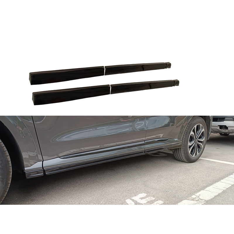 Motordrome, minigonne, compatibili con Ford Puma ST-Line 2019- (ABS nero lucido)