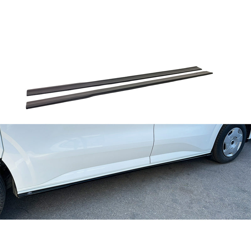 Motordrome, Side skirts, fits Ford Transit Custom SWB (V710) 2023- (ABS Glossy black)
