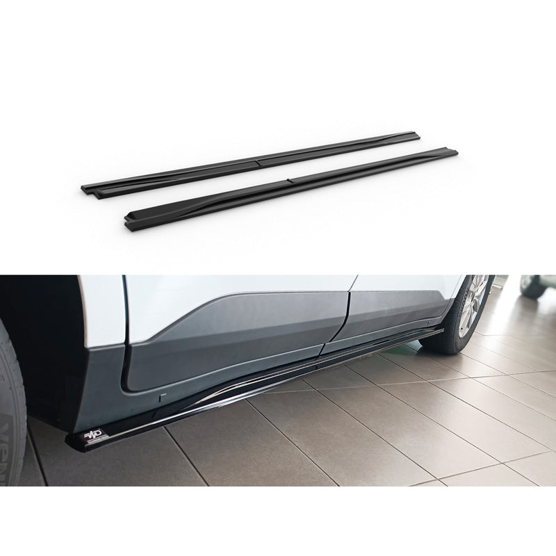 Motordrome, minigonne laterali, ABS nero lucido, adatto a Ford Transit Courier (B460) 2023-