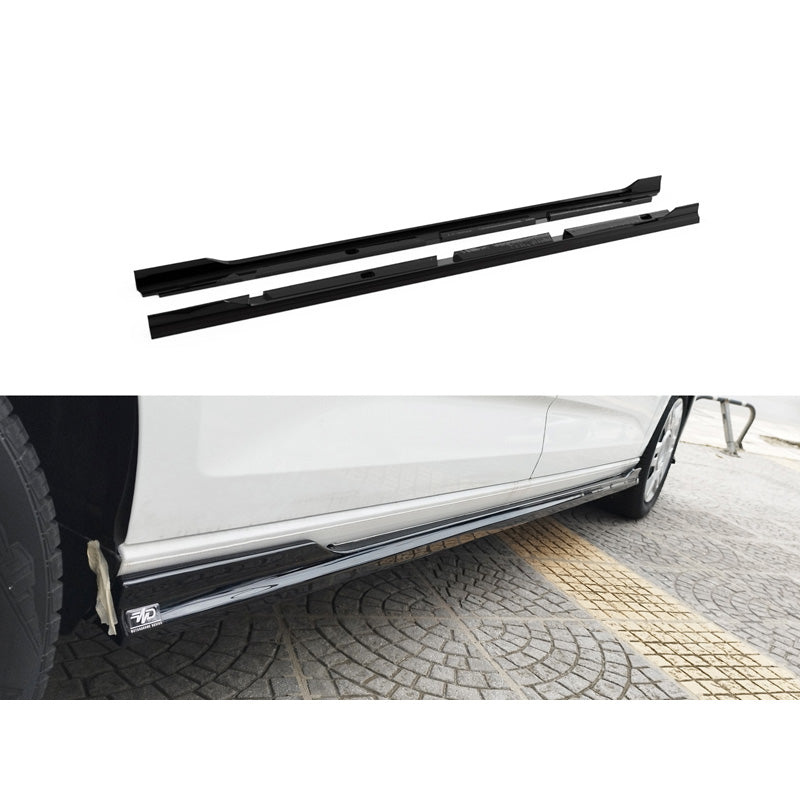 Motordrome, Sideskørter, ABS, Gloss Black, Passer til Volkswagen Caddy Maxi V Box/MPV (2020-) og Ford Transit/Tourneo Connect L2 (2024-)