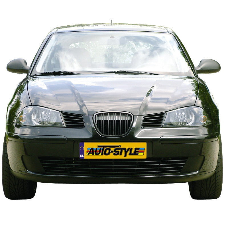AutoStyle, sportowy grill, pasuje do Seat Ibiza/Cordoba 6L 2002-2008 (z czarną ramką)
