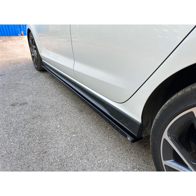 Motordrome, minigonne laterali, adatte a Hyundai i30 III N / N-Line 2017- (ABS nero lucido)