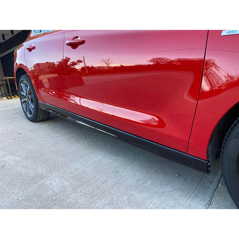 Motordrome, Side skirts, fits Hyundai i30 III Hatchback + Fastback 2016- (ABS Glossy black)