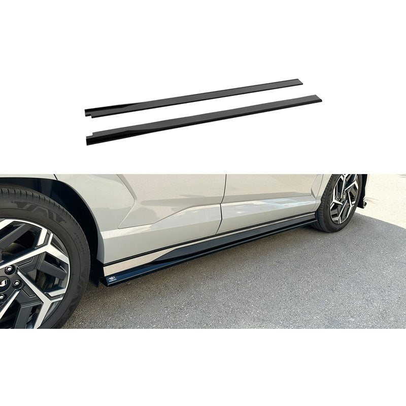 Motordrome, Sideskørte, Gloss Black, passer til Hyundai Kona II (SX2) N-Line (2023-)