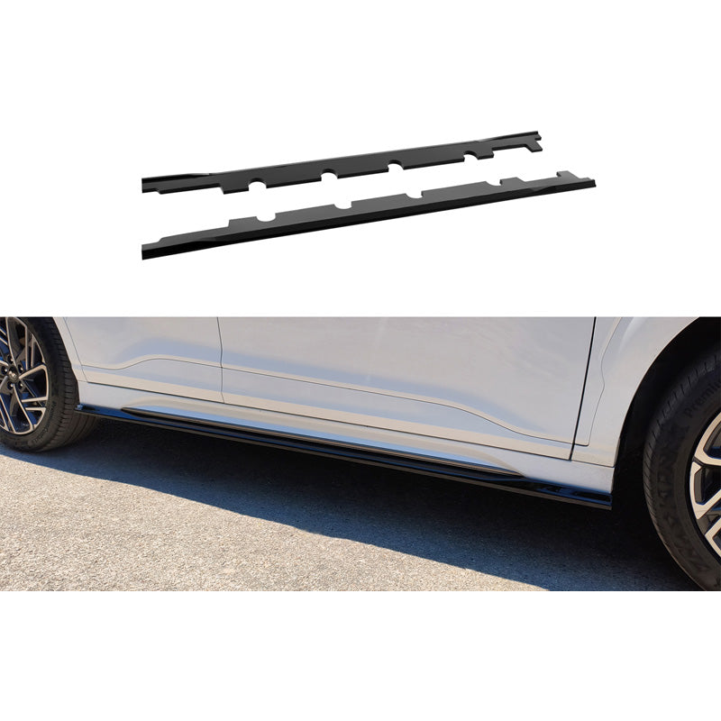 Motordrome, Sideskørte, ABS, passer til Hyundai Kona mk1 Facelift (2020-2023)