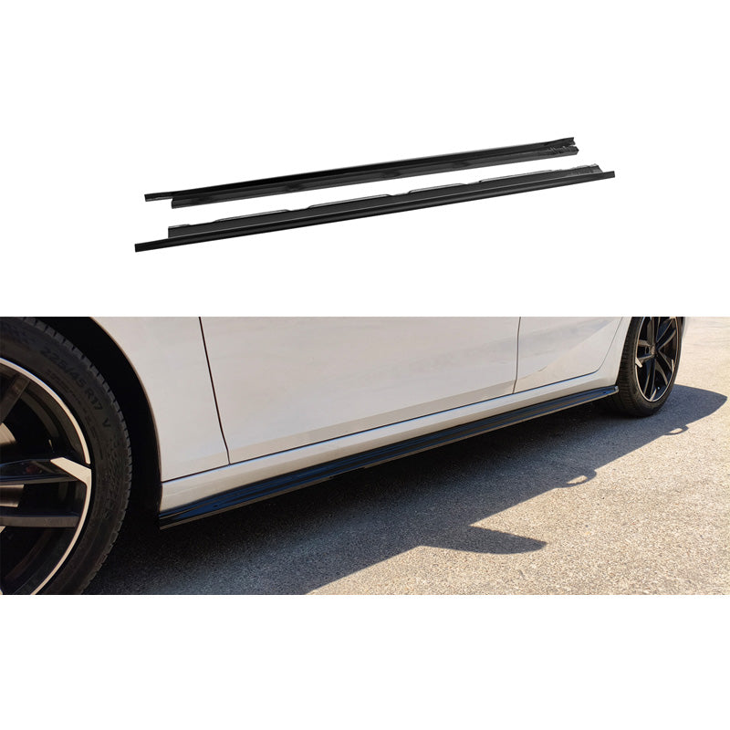 Motordrome, faldones laterales, negro brillante, compatible con Opel Astra L Hatchback (2021-)