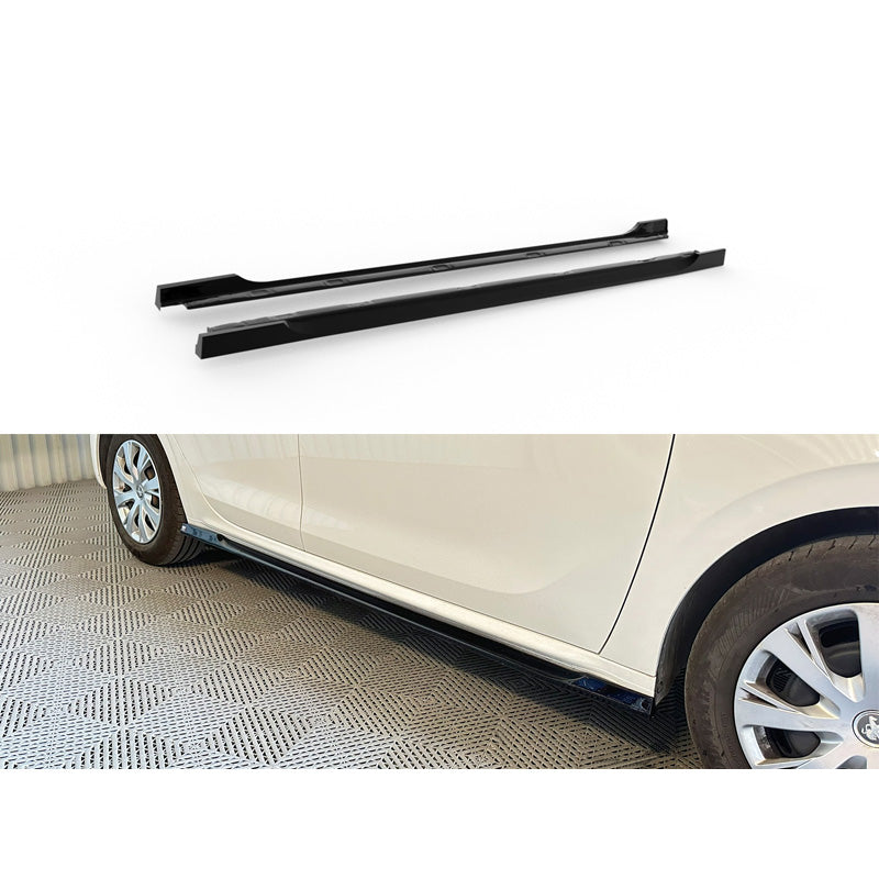 Motordrome, progi boczne, ABS, pasuje do Peugeot 208 I 2012-2019, czarny