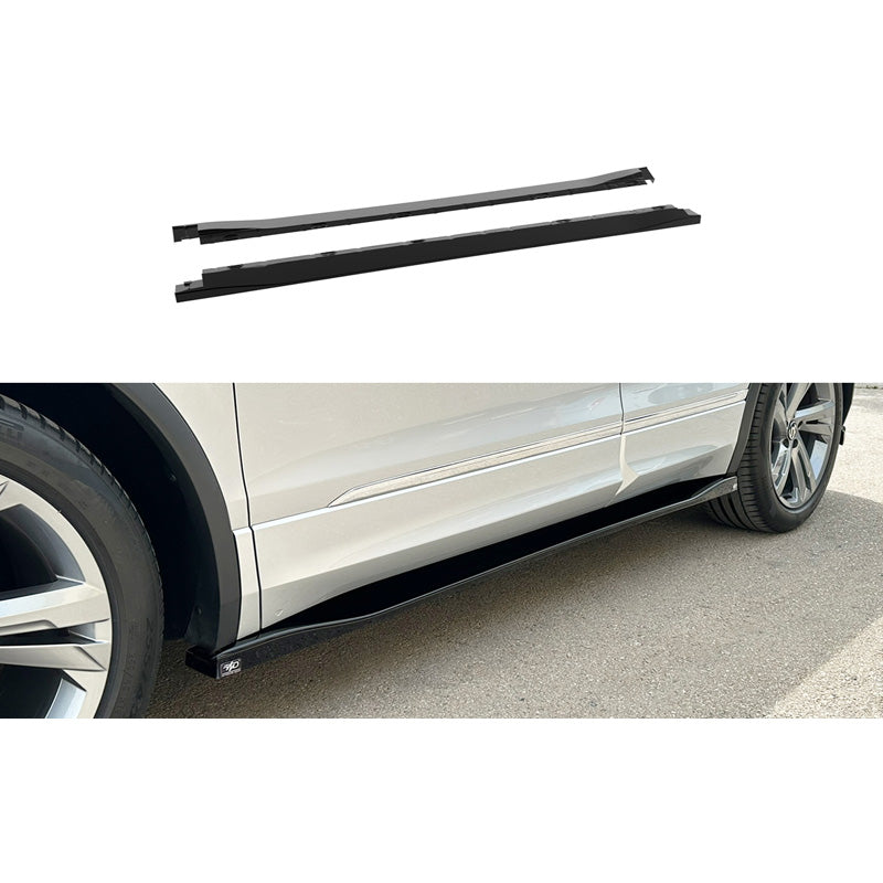 Motordrome, progi boczne, czarny połysk ABS, pasuje do Volkswagen Tiguan II (AD1) R/R-Line Facelift (2020-2024)