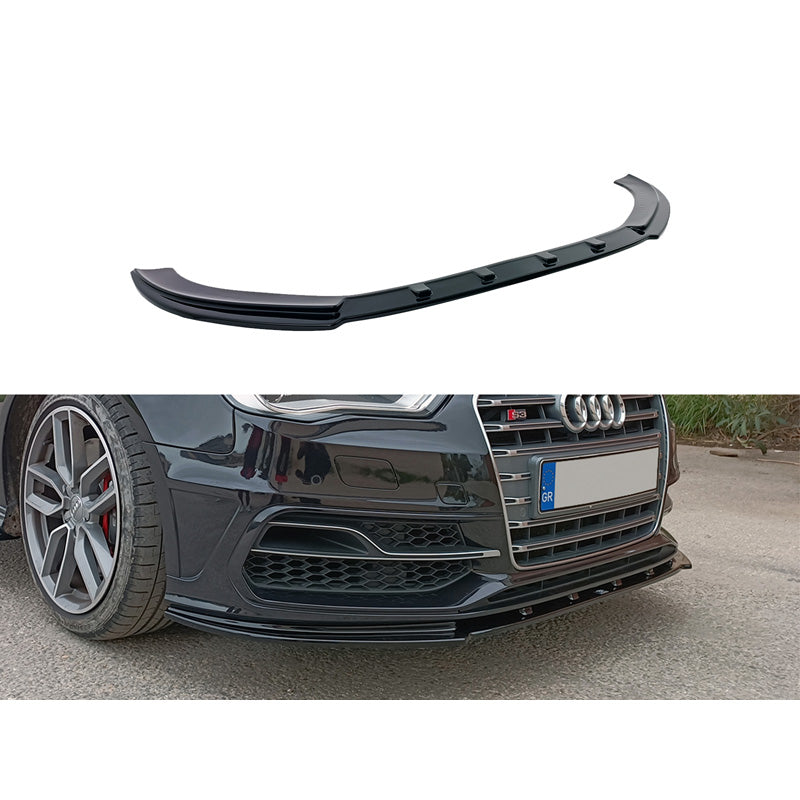 Motordrome, přední spoiler, pro Audi A3 (8V) S-Line/S3 Hatchback/Sportback 2012-2016 (ABS lesklá černá)
