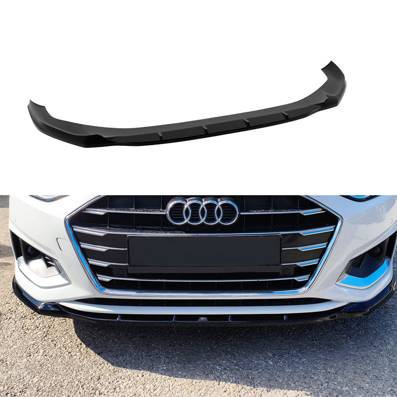 Motordrome, spojler przedni, błyszcząca czerń, pasuje do Audi A4 Sedan/Avant (B9) Facelift (2019-), excl. S-Line/S4