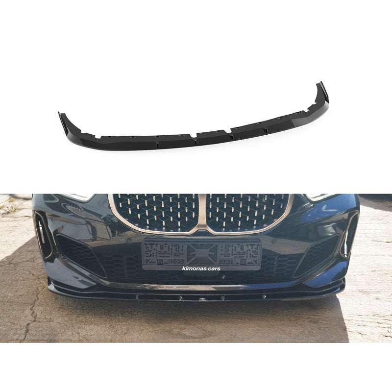 Motordrome, spoiler delantero, ABS negro brillante, compatible con BMW 1-Series (F40) M135i 2019-2024