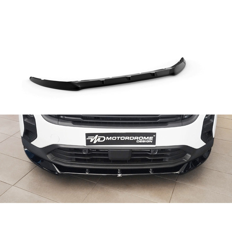 Motordrome, spoiler anteriore, ABS nero lucido, adatto a Ford Transit Courier (B460) 2023-, design aerodinamico