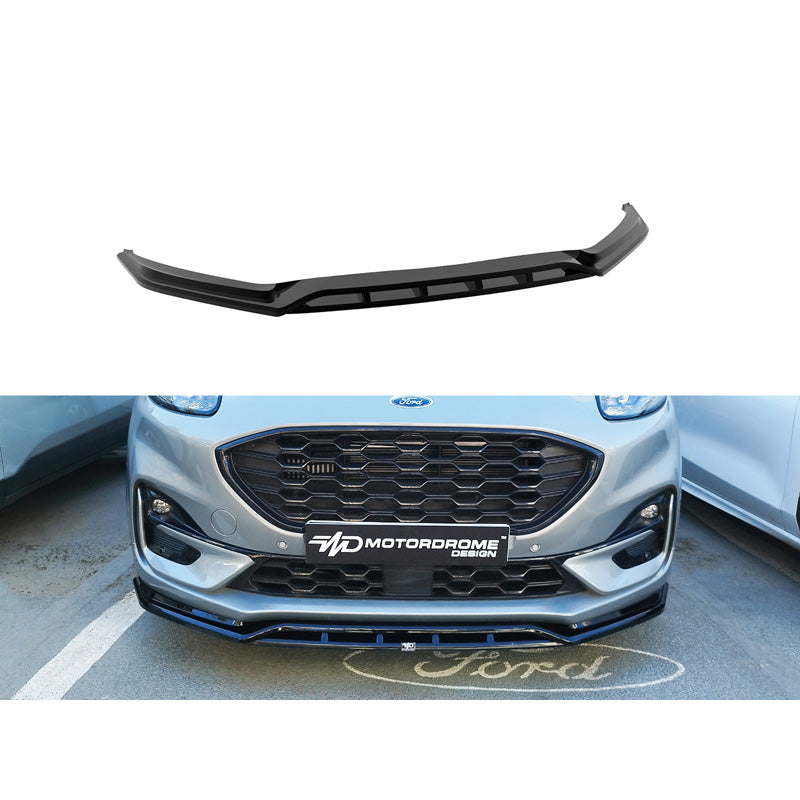 Motordrome, přední spoiler, ABS lesklá černá, vhodné pro Ford Puma ST-Line 2019-, sportovní aerodynamický design