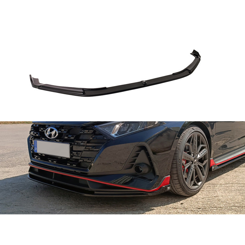 Motordrome, spoiler avant, convient pour Hyundai i20 III N / N-Line 2020- (ABS noir brillant)