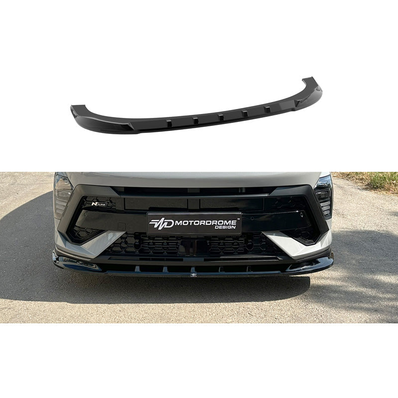 Motordrome, Frontspoiler, Gloss Black, passer til Hyundai Kona II (SX2) N-Line (2023-)