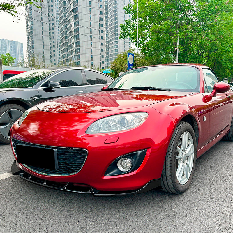 AutoStyle, Frontspoiler, Zwart mat ABS, past op Mazda MX-5 (NC) Facelift (2009-2015)
