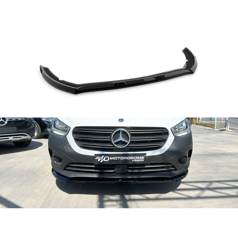 Motordrome, přední spoiler, vhodné pro Mercedes Citan & Citan Tourer (W420) 2021- (ABS lesklá černá)