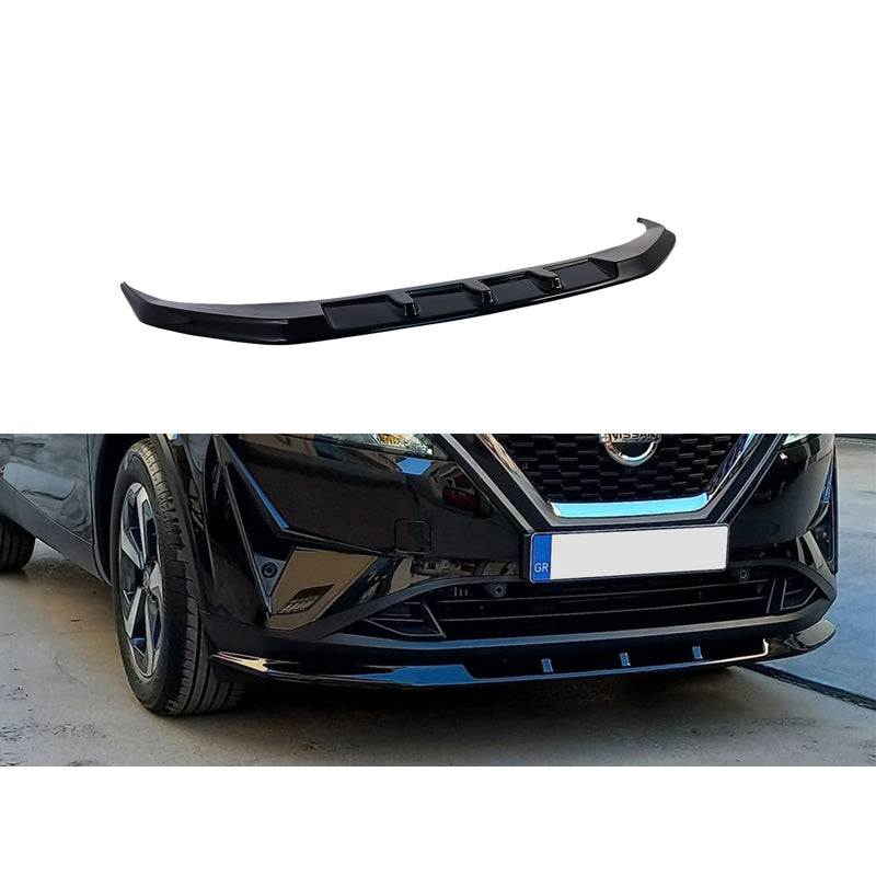Motordrome, Přední spoiler, Fits Nissan Qashqai III (J12) 2021- (ABS lesklá černá)