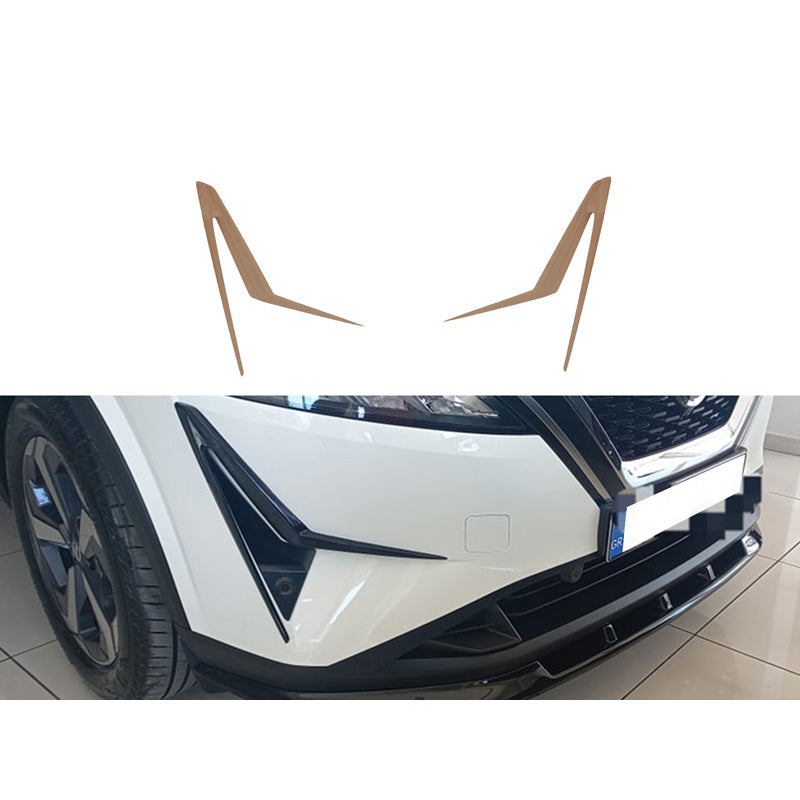 Motordrome, přední spoilerová křídla (rohy), vhodné pro Nissan Qashqai III (J12) 2021- (PU)