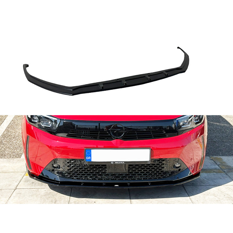 Motordrome, spoiler anteriore V2, adatto per Opel Corsa F GS-Line 2019- (ABS)