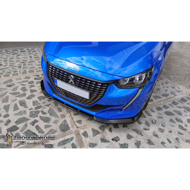 Motordrome, spoiler avant, convient pour Peugeot 208 II 2019- sauf GT-Line (ABS)
