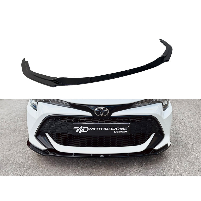 Motordrome, přední spoiler, vhodný pro Toyota Corolla (E21) Hatchback & Touring 2019- (ABS leskle černá)