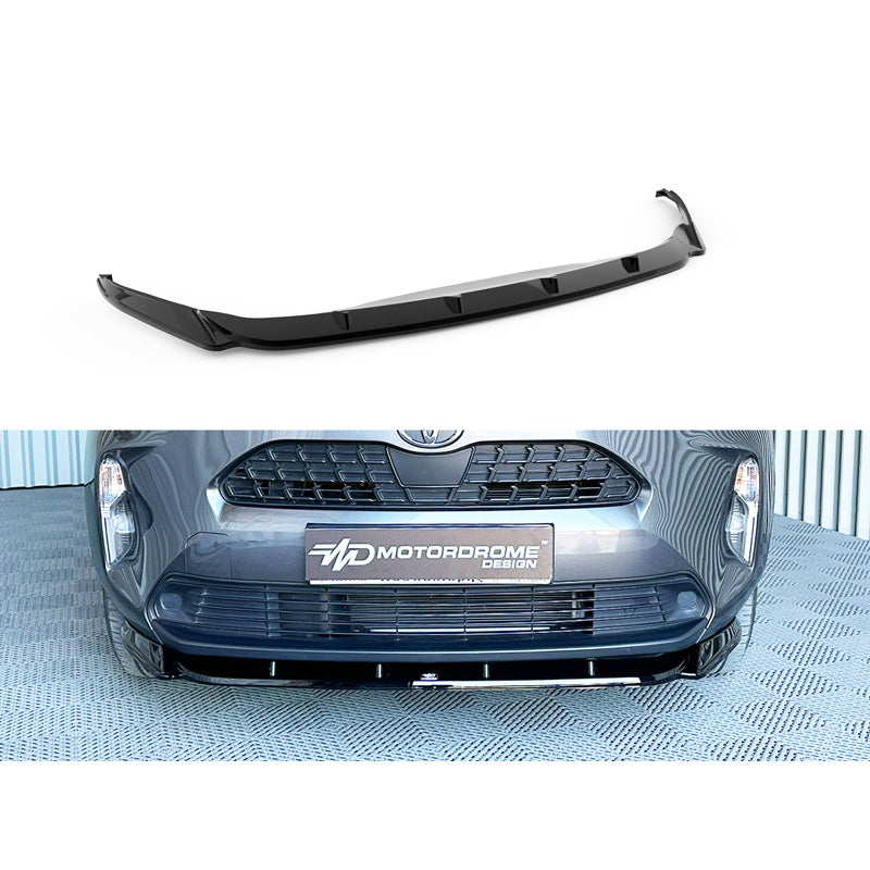 Motordrome, Frontspoiler, ABS Gloss sort, Passer til Toyota Yaris Cross (2020-), Sporty design