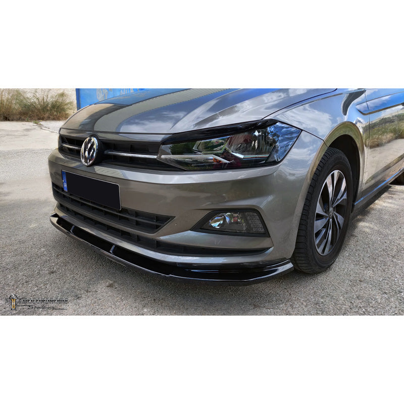 Motordrome, přední spoiler, vhodné pro Volkswagen Polo (AW) 2017- bez R-Line/GTi (ABS lesklá černá)